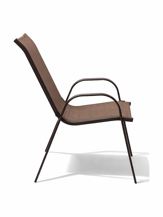 Outdoor Living Room Set 5 Pieces Brown