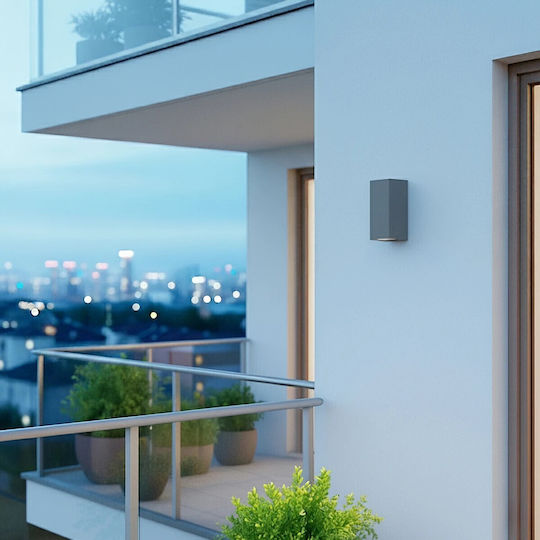 kelvo Burano Wall-Mounted Outdoor Lighting GU10 IP65 8x8x15cm