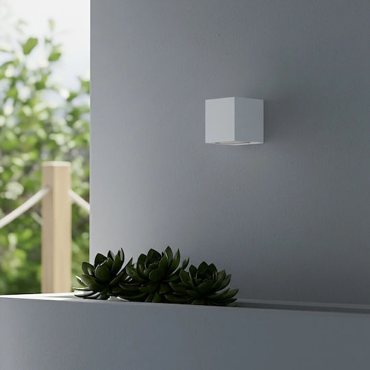 kelvo Burano Wall-Mounted Outdoor Spot GU10 IP65 8x8x7cm