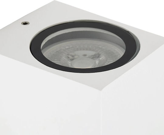 kelvo Burano Wall-Mounted Outdoor Spot GU10 IP65 8x8x7cm