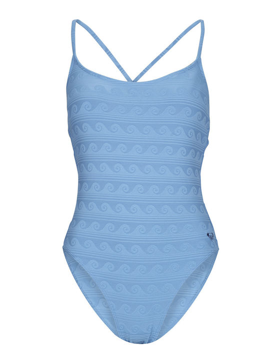 Wave Light Blue Swimsuit