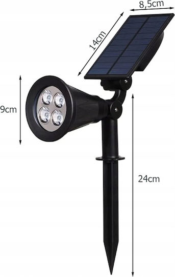 Verk Group Wall Mounted Solar Light Warm White with Photocell 14cmx8.5cmcm