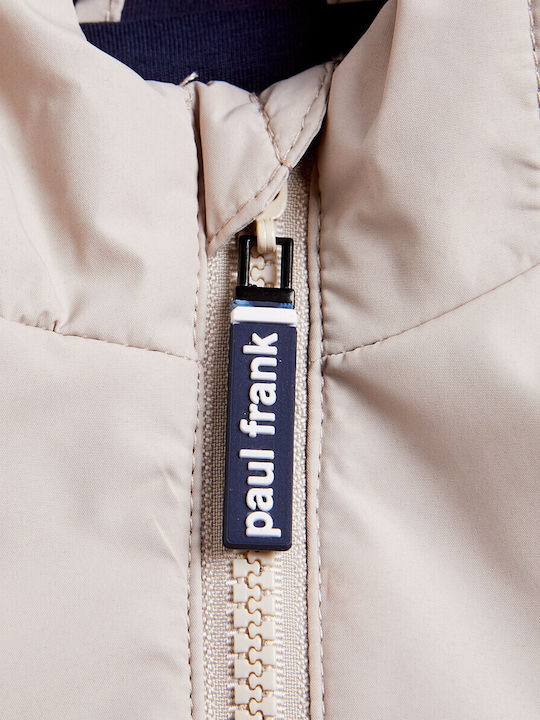 Kids Cardigan with Hood Beige