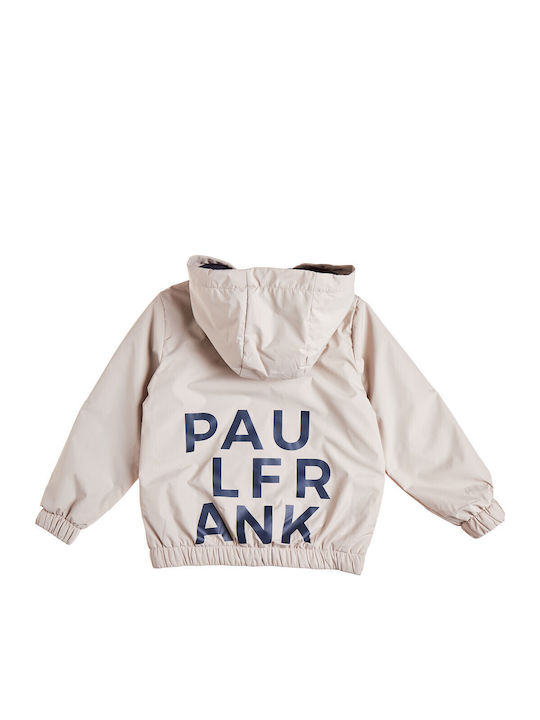 Kids Cardigan with Hood Beige