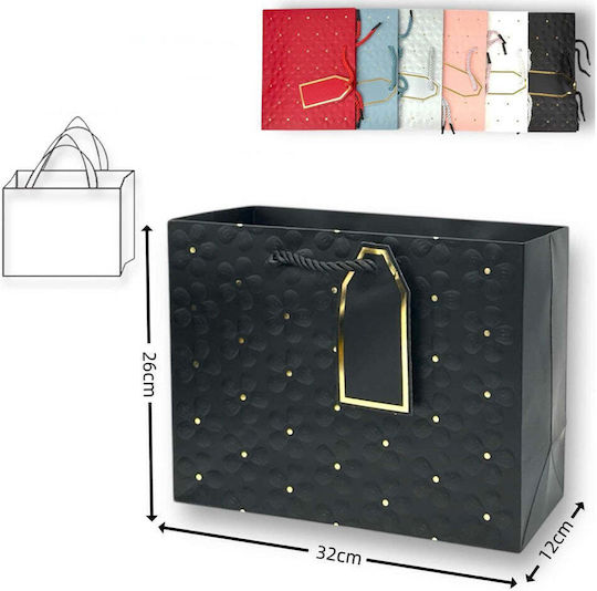 Paper Gift Bag 26x12x32cm Various Colors