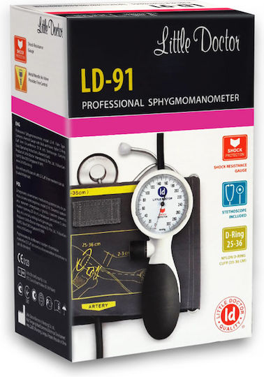 Little Doctor Ld 91 Tensiometru Mecanic Pentru Braț Profesional Rezistent La Șocuri Cu Stetoscop Inclus