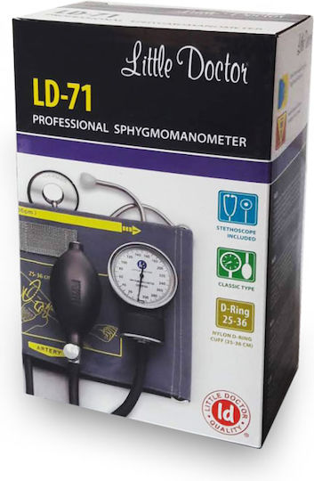 Little Doctor Ld 71 Professional Mechanical Blood Pressure Monitor Stethoscope Included Metal Manometer Carrying Case
