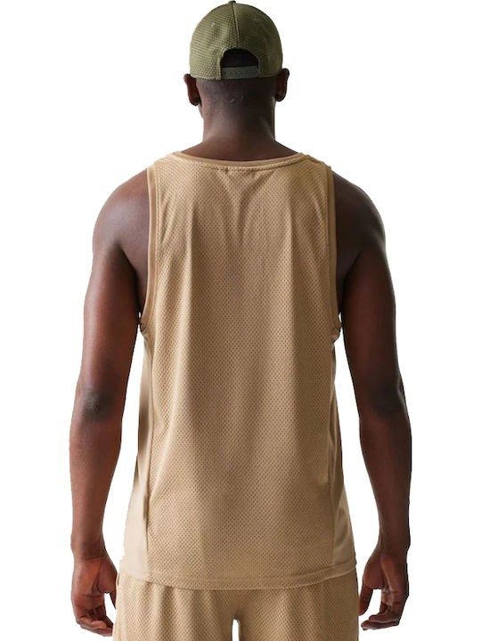 New Era Mesh T-shirt Μπεζ