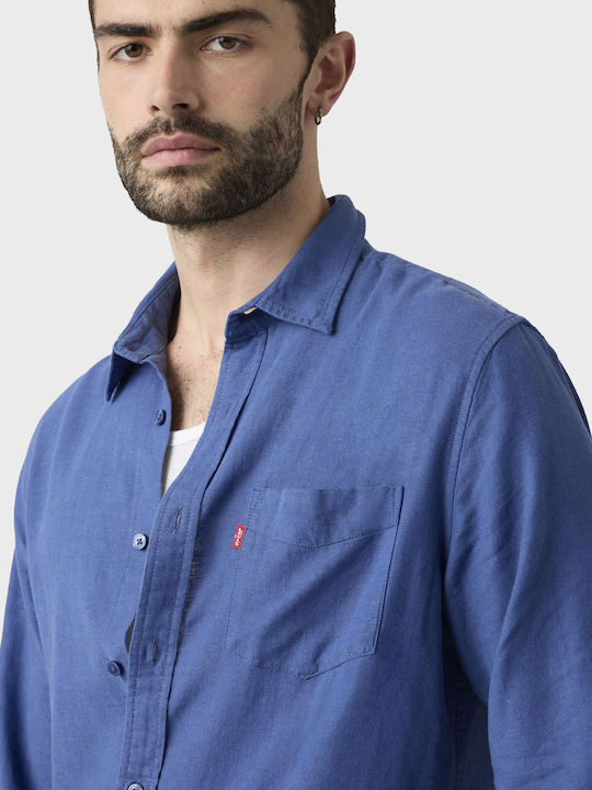 Levi's Sunset Linen Shirt Blue