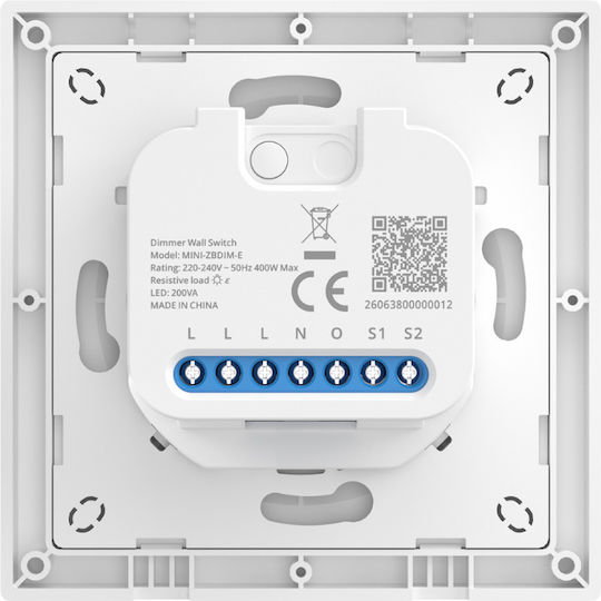 Sonoff Orb-ZBDIM Recessed Dimmer Switch with LED Button 400W in White Colour