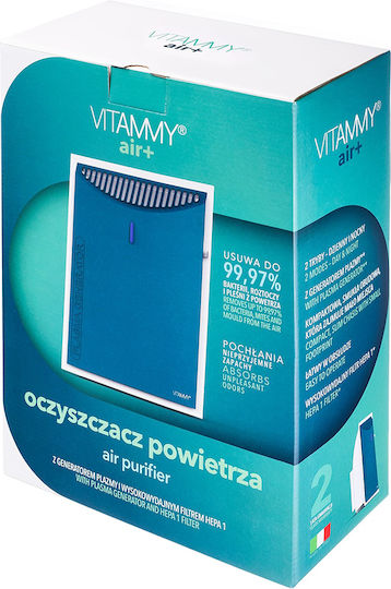 Vitammy Air + Pa600 Generator Plasmă Purificator Aer Filtru Hepa 2 Viteze Fabricat În Italia