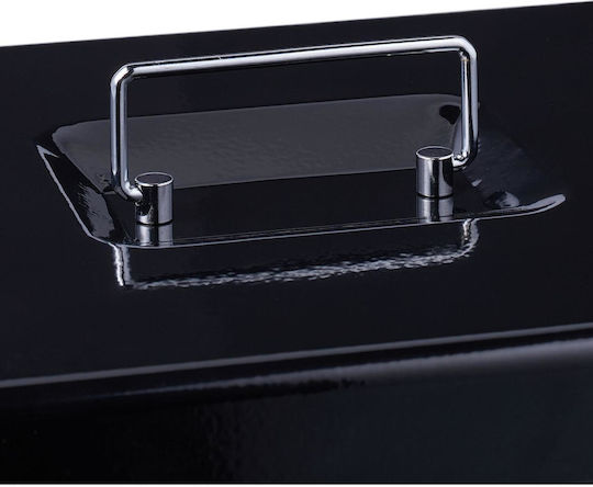 Cutie de Bani Relaxdays Cash Box Coin Counting Board Suport Bancnote și Monede cu Încuietoare Neagră 10047774_46