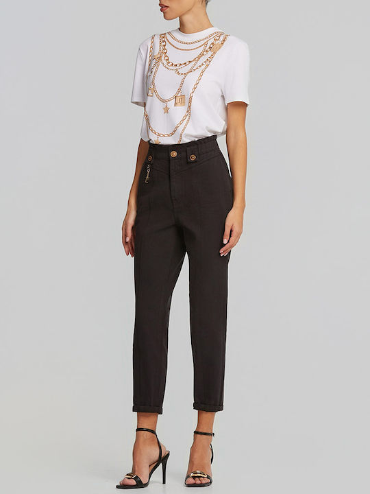 High Rise Women's Jean Pants Black