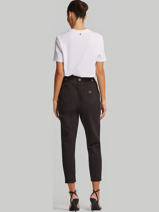 High Rise Women's Jean Pants Black