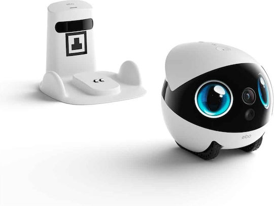 Enabot EBO Air 2s IP Robot Companion Cameră Wi-Fi 2.5K cu Baterie și Comunicare Bidirecțională