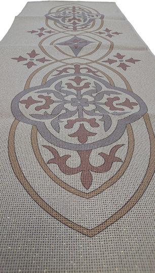 Traverse Stamped 50x130cm Etamin Knossos Sunbeam Beige Gold Pero 337