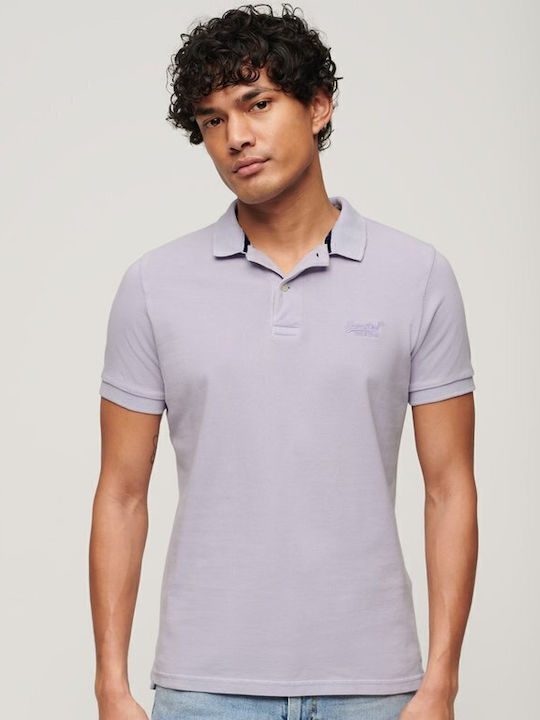 Destroy Polo T-Shirt Helle Lavendel Lila