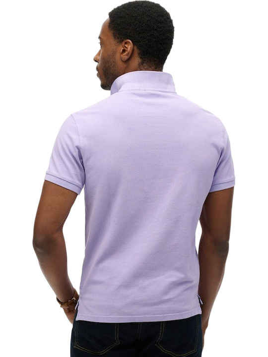 Superdry Destroy Polo T-shirt Light Lavender Purple