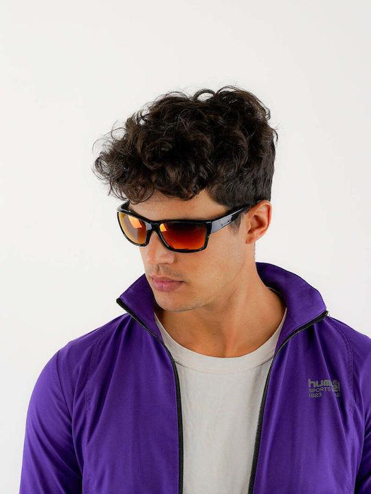 Red Raven Velocity Unisex Γυαλιά Ηλίου με Μαύρο Σκελετό και Κόκκινο Φακό 48953112592718