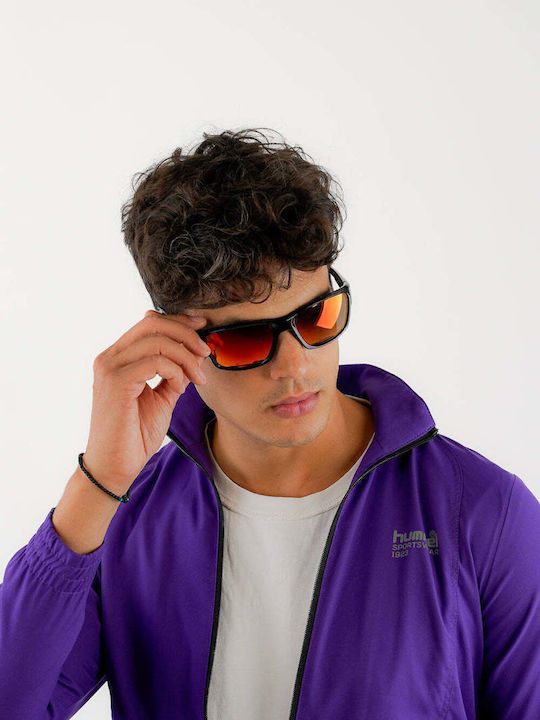 Red Raven Velocity Unisex Γυαλιά Ηλίου με Μαύρο Σκελετό και Κόκκινο Φακό 48953112592718