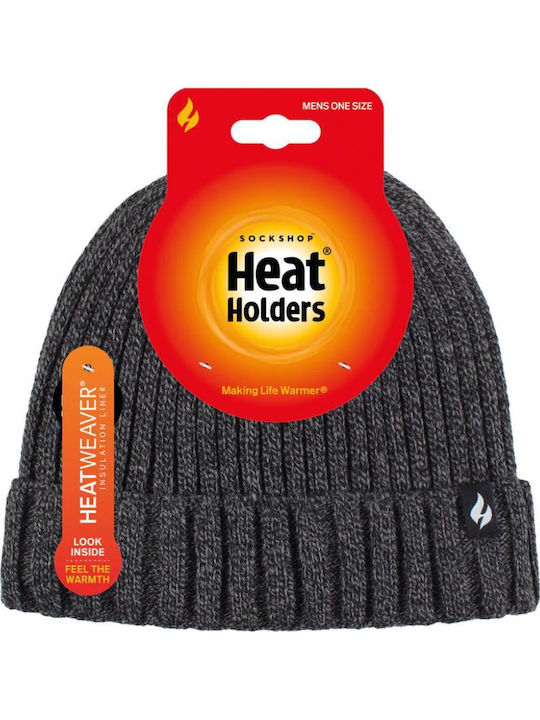 Beanie Beanie Knitted in Gray color