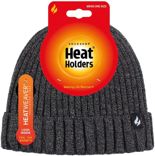 Beanie Beanie Knitted in Gray color