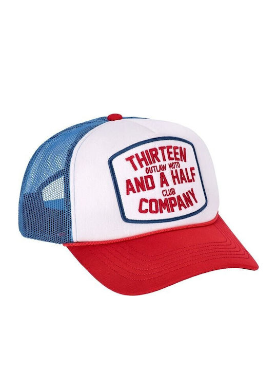 Καπελο Trucker Outlaw Club White 13 A Half