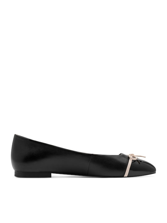Leather Ballerinas Black
