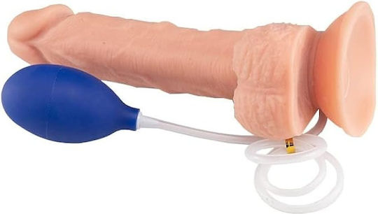 Smd Ultrawet Реалистичен Дилдо със Способност за Еякулация Със Смукателна Чашка и Помпена Крушка 20,5см Телесен