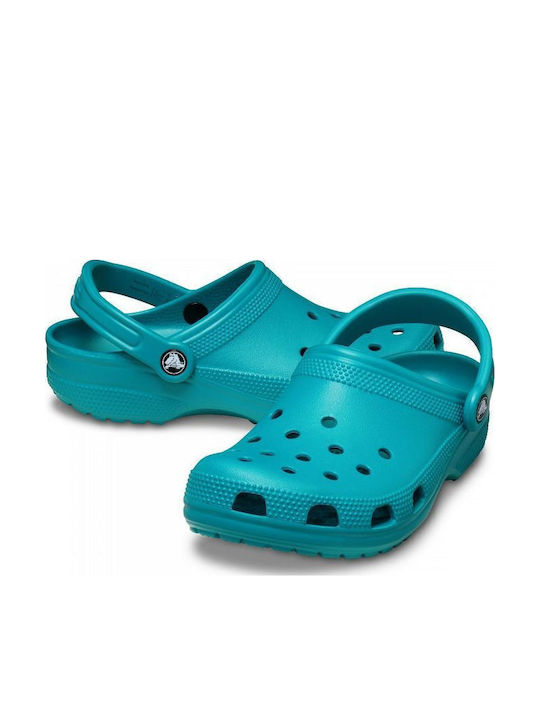 Crocs Classic Γυναικεία Σαμπό Πράσινα