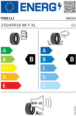 Pirelli Powergy 2 235/45r 18 98y Tl Powergy-2 Xl Extra Load