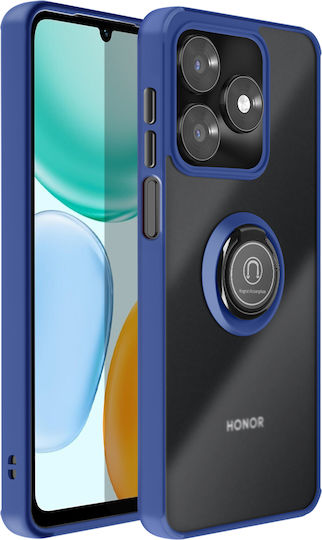 Avizar Калъф Honor X5c Plus 4g Въртящ Се Магнитен Пръстен Матирано Покритие Син
