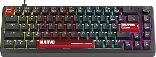 Marvo Arma 67 Gaming Μηχανικό Πληκτρολόγιο 65% με Custom διακόπτες και RGB φωτισμό (Αγγλικό US)