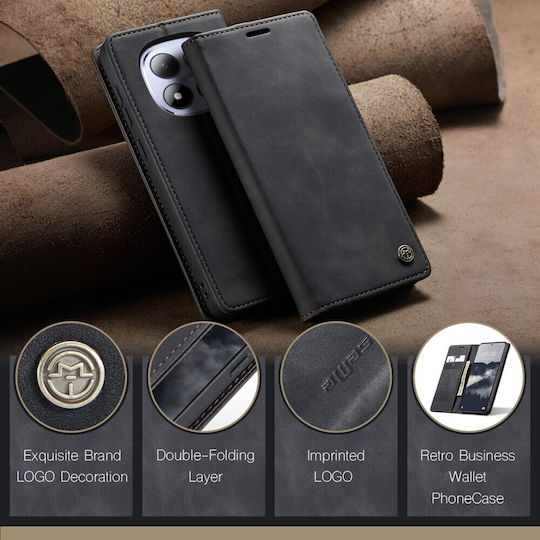 Caseme 013 Retro Book Negru (Redmi Note 15 Pro 5G)