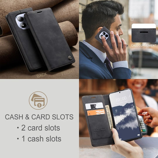 Caseme 013 Retro Book Negru (Redmi Note 15 Pro 5G)