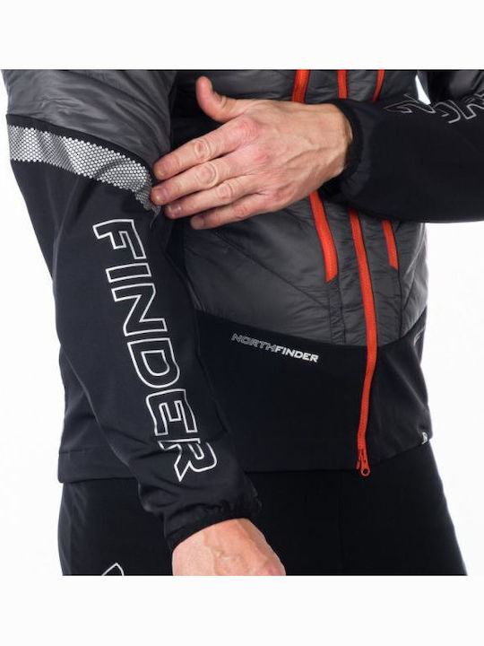 Northfinder BU-5111SKP Ανδρικό Μπουφάν Soft Shell για Σκι & Snowboard Γκρι