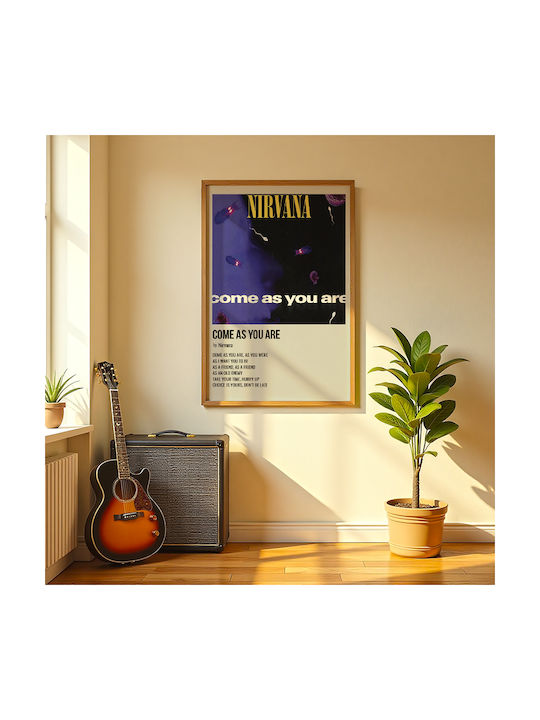 Music Poster Come As You Are Nirvana Ms579 30cm X 40cm
