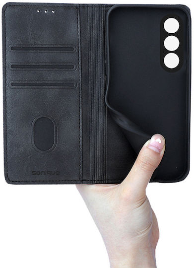 Калъф Портмоне Vintage Magnet Wallet Sonique Oneplus Nord 5 5g Черен