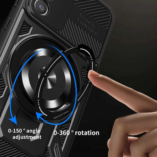 Magnetic 360 Full Cover Negru (Oppo Reno15 F, Oppo Reno15 FS 5G)