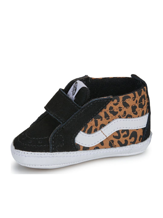 Leopard Παιδικά Sneakers High Μαύρα