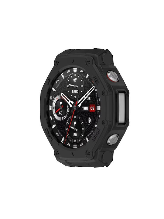 Θήκη Σιλικόνης σε Μαύρο χρώμα για Amazfit T-Rex 3 Pro Θήκη Σιλικόνης σε Μαύρο χρώμα για Amazfit T-Rex 3 Pro