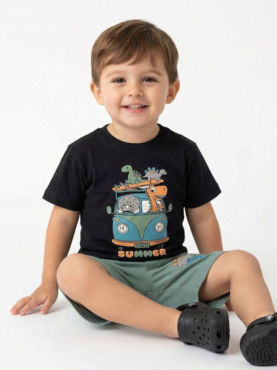 Kinderbekleidungsset mit Sommer-Shorts 2 Stück Anthrazit