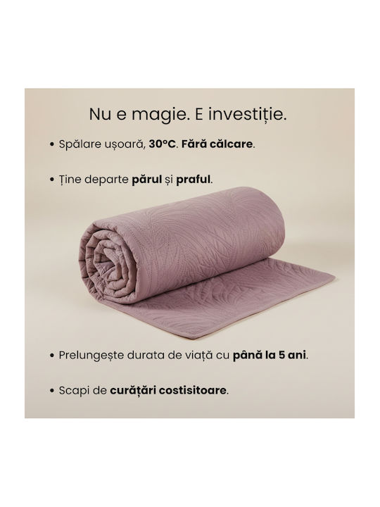 Κουβερλί Υπέρδιπλο Powder Pink 220x240cm