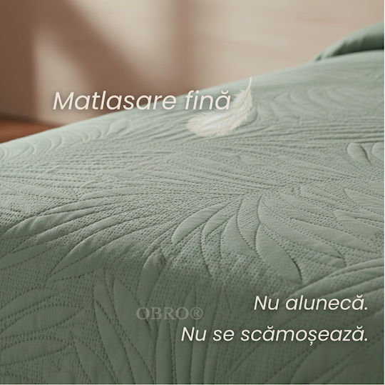 Tagesdecke Einzelbett Mint Green 160x230cm