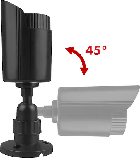 Set of Two Dummy Tube Cameras Led Ir Black Power Supply 2xaa Not Included in Delivery Abs Ir1800 Bt