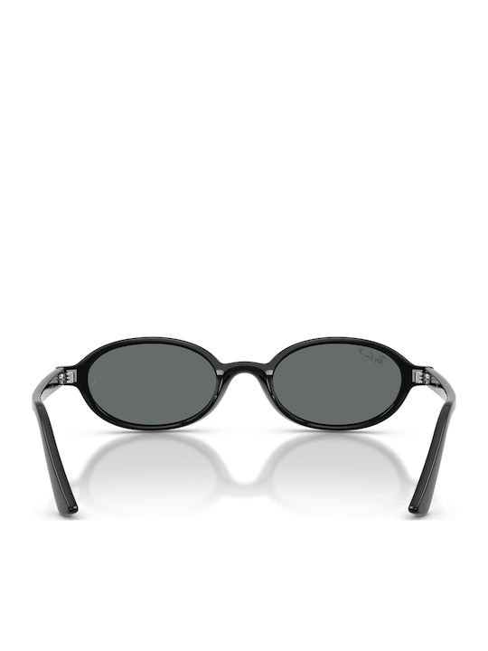 Ray Ban Унисекс Слънчеви Очила с Черна Пластмасова Рамка и Черни Стъкла