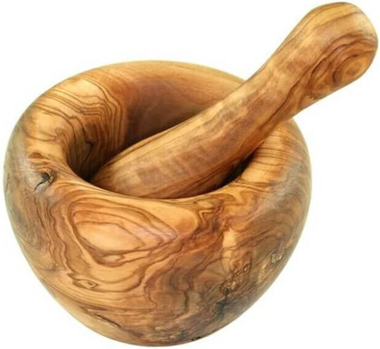 Olivenholz Erleben Γουδί από Ξύλο 12x12cm