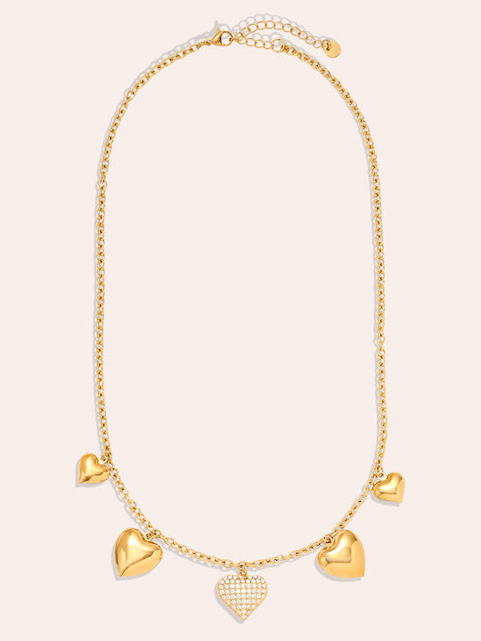 Papoulidis Jewellery Necklace Made of Gold Plated Steel Papoulidis Jewellery Necklace Made of Gold Plated Steel