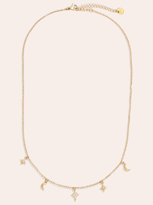 Papoulidis Jewellery Κολιέ από Επιχρυσωμένο Ατσάλι Papoulidis Jewellery Κολιέ από Επιχρυσωμένο Ατσάλι