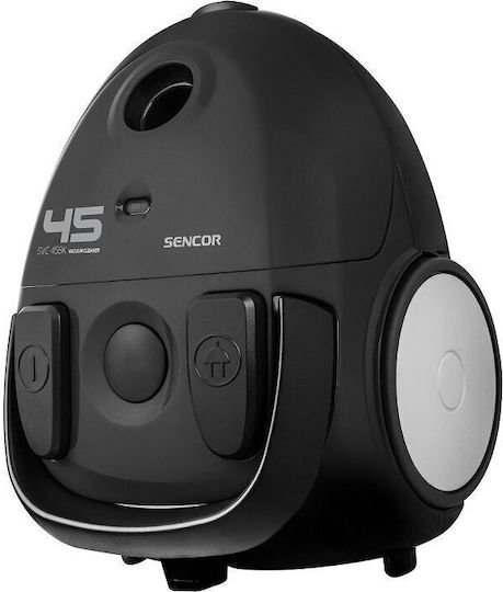 Sencor SVC 52BK-EUE3 Ηλεκτρική Σκούπα 700W με Σακούλα 1.5lt Μαύρη